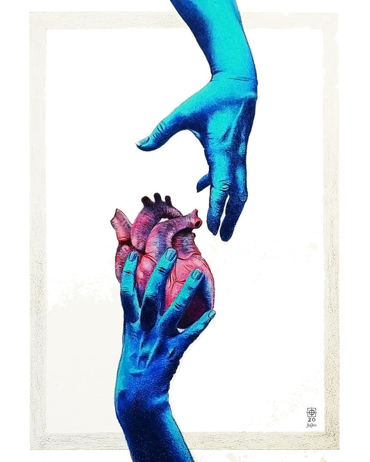 "Hand Over Heart" - Giclée fine art print
